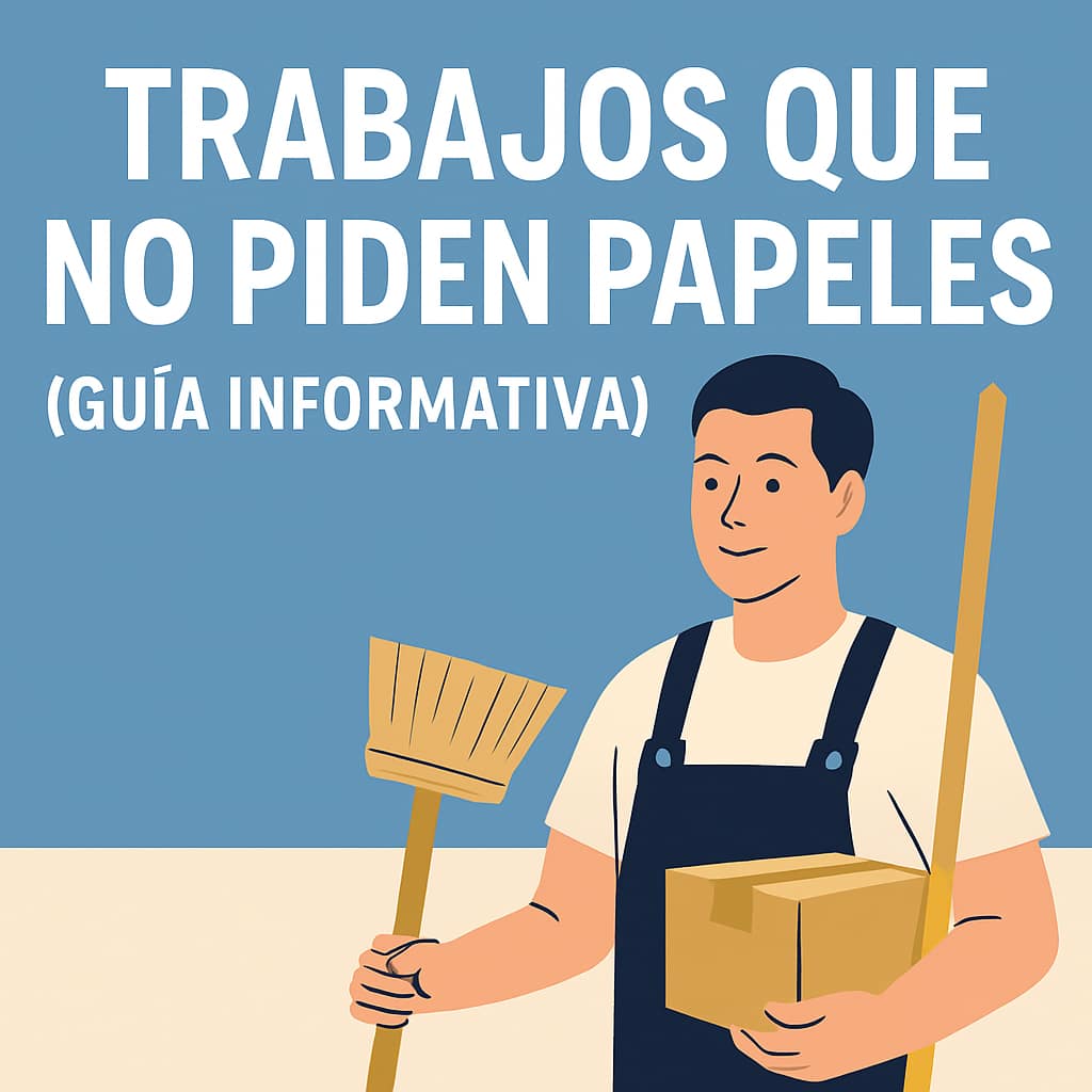 Trabajos que no piden papeles en Estados Unidos (Guía informativa)
