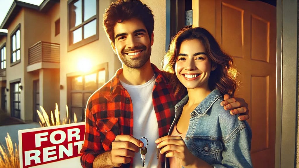 Pareja hispana recibiendo las llaves de su nueva vivienda en Estados Unidos en 2026.