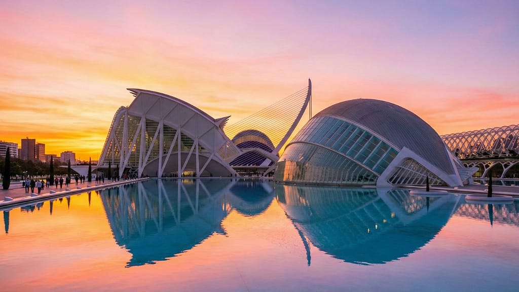 Ciudad de las Artes y las Ciencias en Valencia, una de las mejores ciudades para vivir en España en 2026.