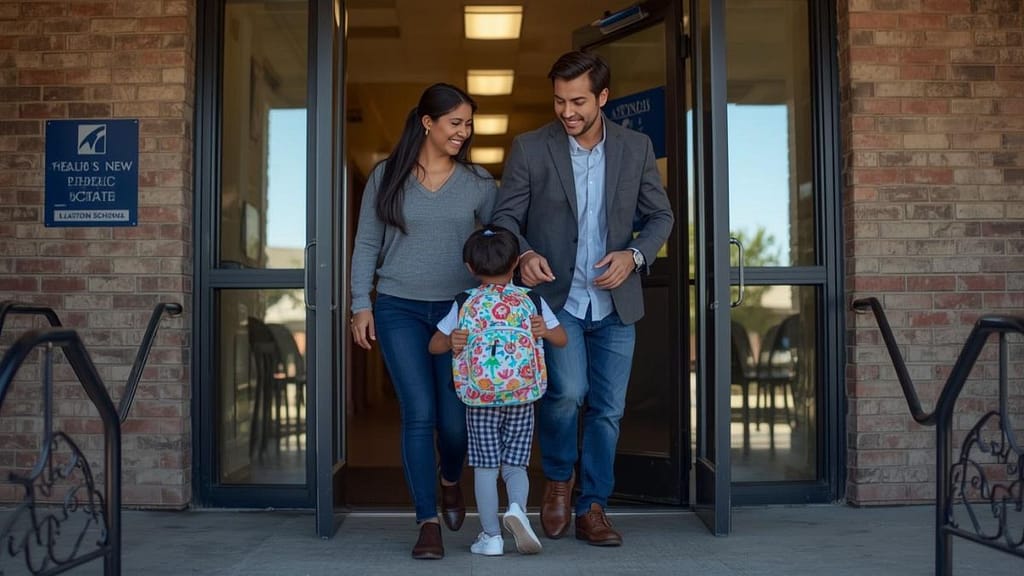 niño cambiando de escuela en estados unidos después de una mudanza