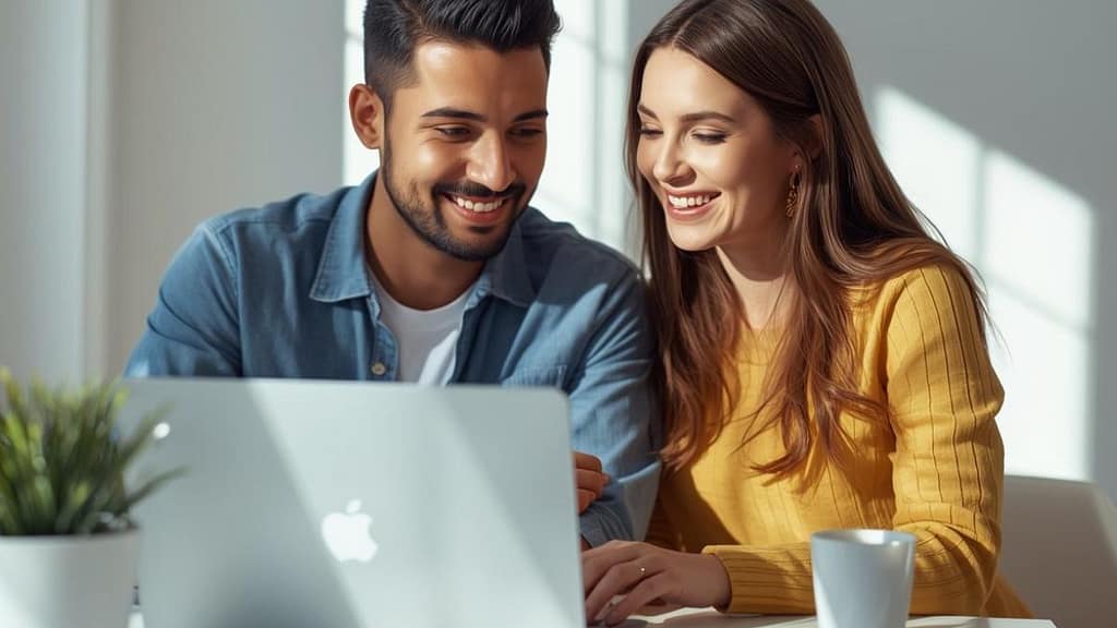 Familia hispana planificando su futuro migratorio y financiero en Estados Unidos, Canadá y Australia en 2026.