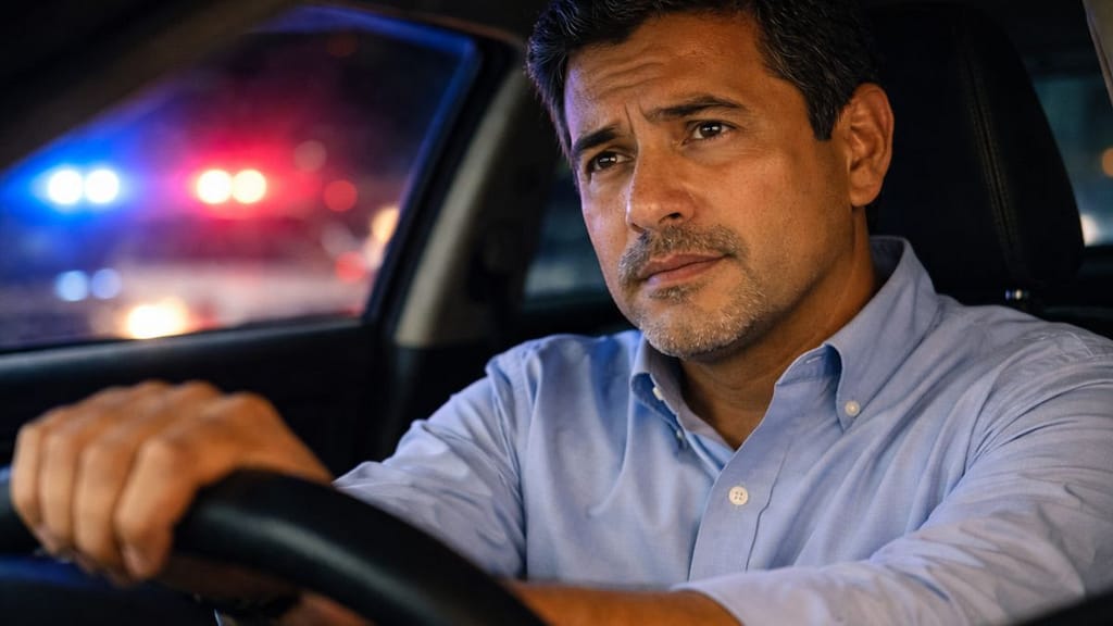 Inmigrante hispano enfrentando consecuencias de DUI en Estados Unidos y sus derechos migratorios
