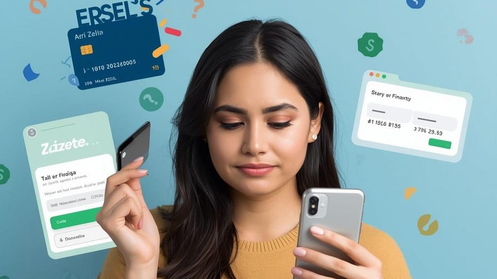 Zelle sin cuenta de banco en Estados Unidos, persona revisando pagos digitales en su celular