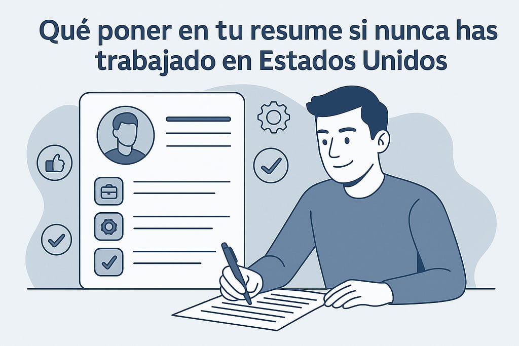 Qué poner en tu resume si nunca has trabajado en Estados Unidos
