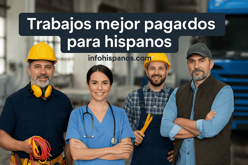 Trabajadores hispanos en Estados Unidos en algunos de los empleos mejor pagados en 2025