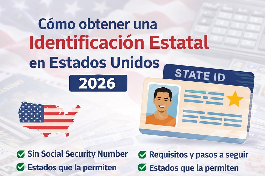 Cómo obtener una identificación estatal (State ID) en Estados Unidos en 2026, requisitos y pasos para hispanos sin SSN